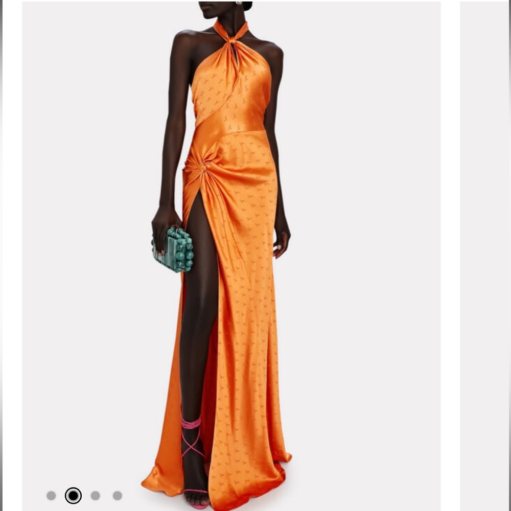 Ronny Kobo - Samra Silk-Satin Jacquard Gown